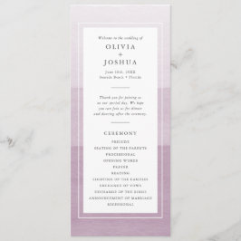 Programa Boda de color morado