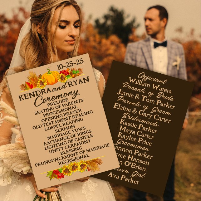 Programa Boda de cosecha de otoño de agricultores (Subido por el creador)