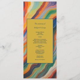 Programa boda de destino africano de mármol abstracto