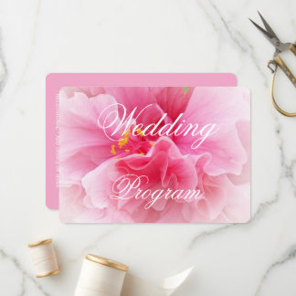 Programa Boda de diseño floral rosa