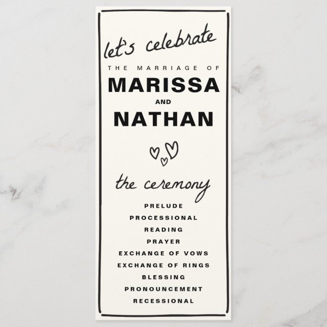 Programa Boda de Drake Together (Anverso)