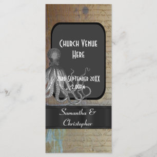 Programa Boda de estilo vintage de Steampunk kraken