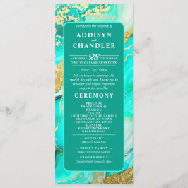 Programa Boda de Ethereal Elegance Turquoise Inspirado en G