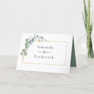 Programa Boda de eucalipto geométrico de color de agua