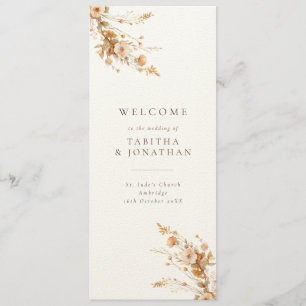 Programa Boda de Flores Silvestres de Luxury Fall Brown & T