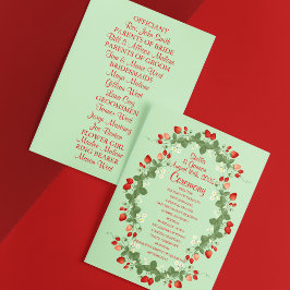 Programa Boda de fresas de verano delicioso