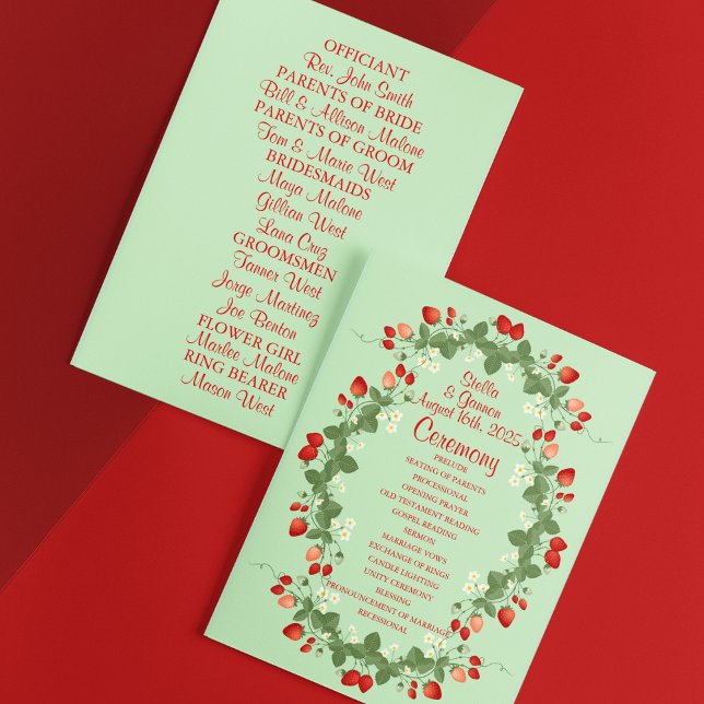 Programa Boda de fresas de verano delicioso (Subido por el creador)