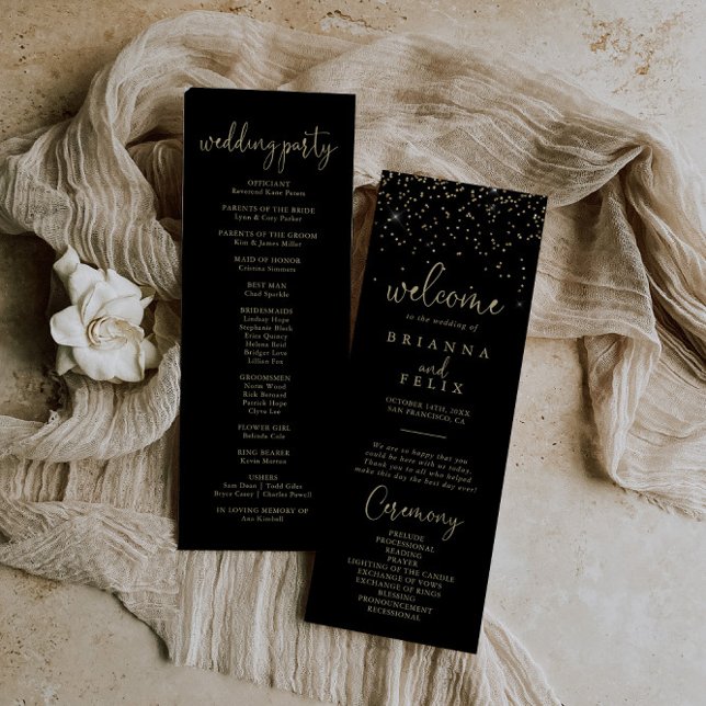Programa Boda de guión de fragmento de película de confetti (Subido por el creador)