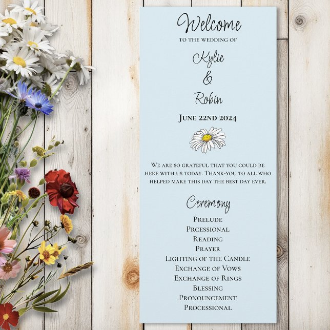 Programa Boda de hongos azules florales de flores silvestre (Subido por el creador)