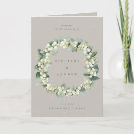 Programa Boda de Invierno Greige Snowberry+Eucalyptus