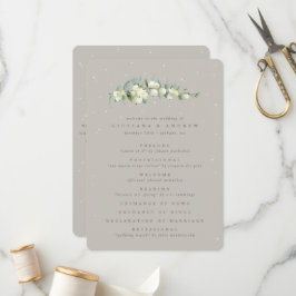 Programa Boda de Invierno Greige Snowberry+Eucalyptus Stem
