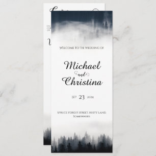 Programa Boda de la naturaleza del bosque de abeto de niebl