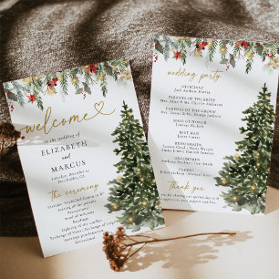 Programa Boda de las Luces de Pino de Boho Rustic Navidades