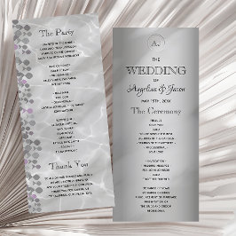 Programa Boda de letra caligráfica simple