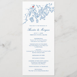 Programa Boda de mapas de Point Stockton Springs Maine de F