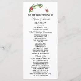 Programa Boda de Navidades de Winter Poinsettia Pine Berry