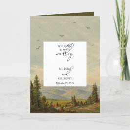 Programa Boda de orden de servicio de bosques de pinos