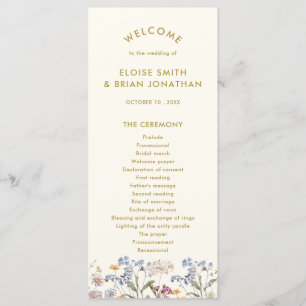 Programa Boda de oro de la flor silvestre de primavera colo
