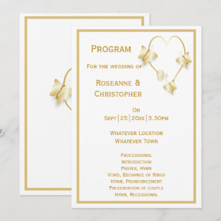 Programa Boda de Oro Mariposas Corazón