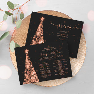 Programa Boda de Rosa de árbol de navidad festivo