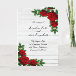 Programa Boda De Rosas Rojas Y Ramas De Pino