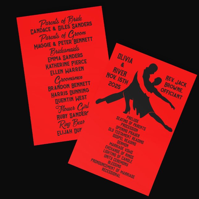 Programa Boda de Tango Caliente Rojo (Subido por el creador)