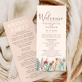 Programa Boda de verano de Boho Wildflower ruso
