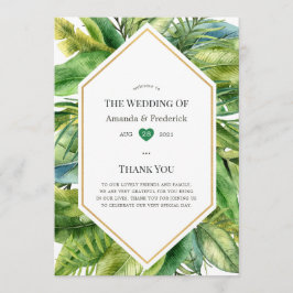 Programa Boda de verano tropical en la playa con acuarela