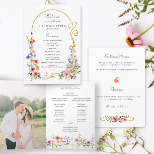 Programa Boda del Arco de Verano de Flor Silvestre de Agua