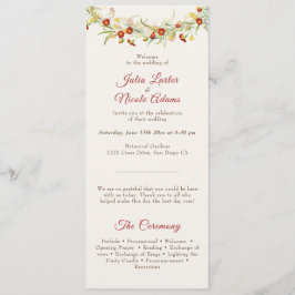 Programa Boda del follaje marino amarillo anaranjado