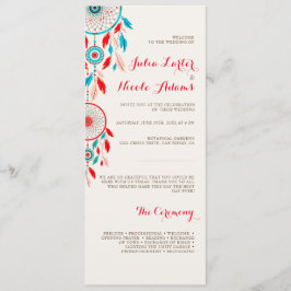 Programa Boda Dreamcatcher de la pluma Tribal Boho