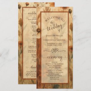Programa Boda Elegante Boho Chic Sienna Flores Silvestres