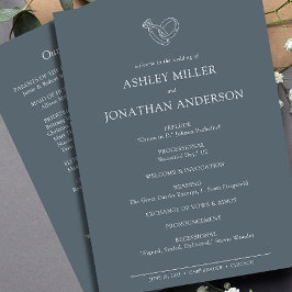 Programa Boda Elegante Moderno y Simple Elements