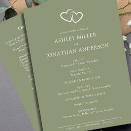 Programa Boda Elegante Moderno y Simple Elements