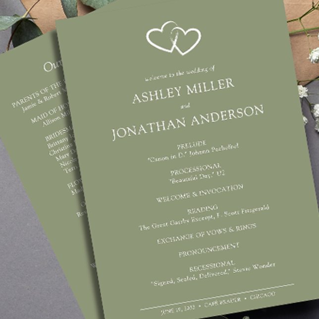 Programa Boda Elegante Moderno y Simple Elements (Subido por el creador)