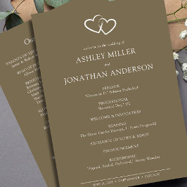 Programa Boda Elegante Moderno y Simple Elements