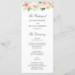 Programa boda floral