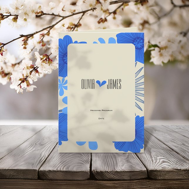 Programa Boda floral azul romántico (Subido por el creador)