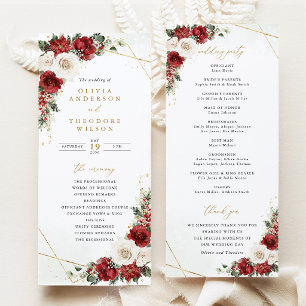 Programa Boda Floral de Invierno con Ceremonia de Bodas de