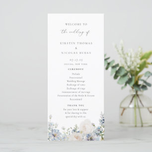 Programa Boda Floral Dusty Blue Garden