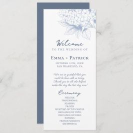 Programa Boda floral Dusty Blue Hydrangea