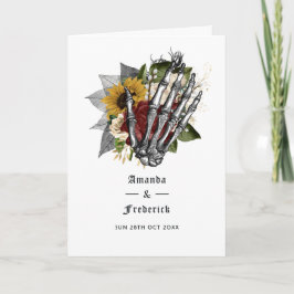 Programa Boda Gótica Floral Rústica de Otoño