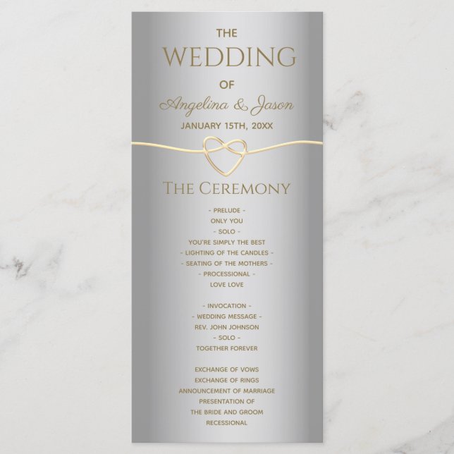 Programa Boda Gris Plata (Anverso)