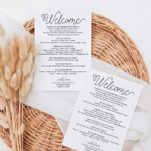 Programa Boda Itinerary Hotel Bag
