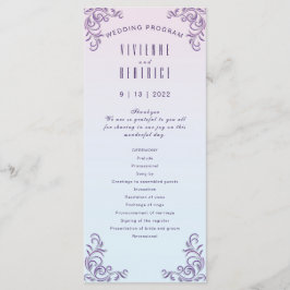 Programa Boda lesbiana decorativa Boho lilac