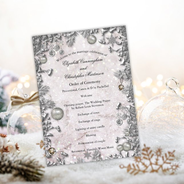 Programa Boda Magical Winter Wonderland (Subido por el creador)