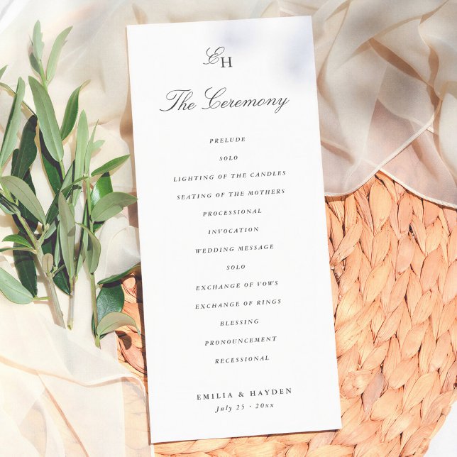 Programa Boda Minimalista Boho Simple (Subido por el creador)