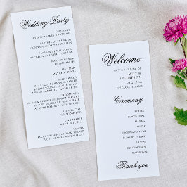 Programa Boda minimalista elegante