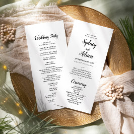 Programa Boda Minimalista simple