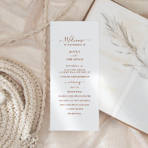 Boda mínimo de guión elegante